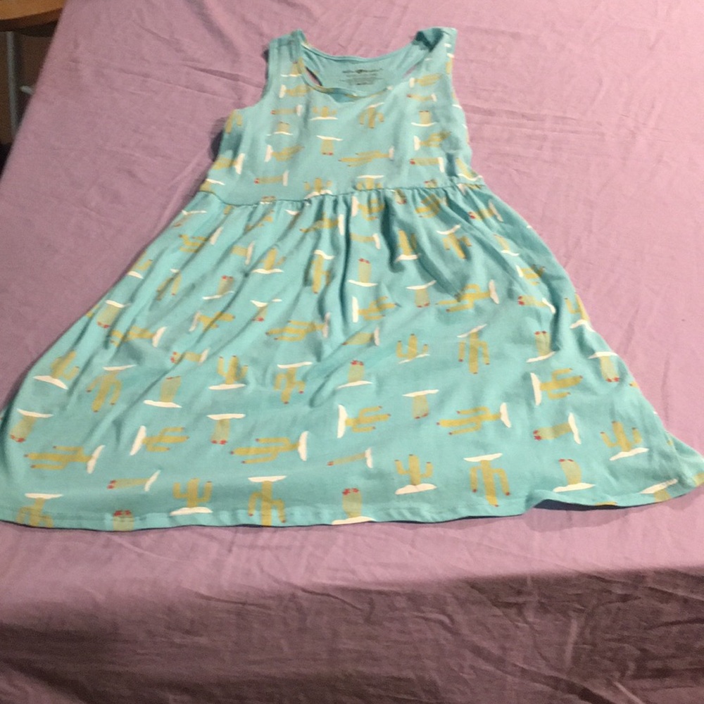 Blue cactus dress